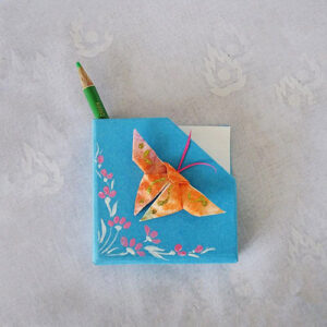 Magnet-Chit-Holder-Butterfly-Blue