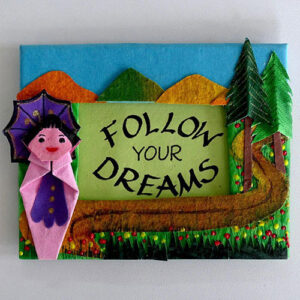 Picturesque-Origami-Magnetic-Decor-with-a-Quote–Doll-Design