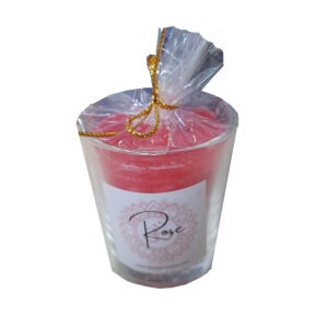 Glass Candle Rose